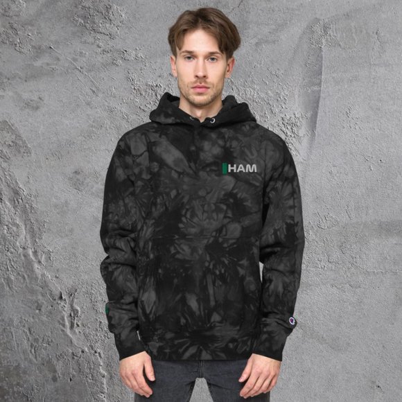 F1 Lewis Hamilton Mercedes Tie Dye Hoodie Embroidered - Picture 4 of 5